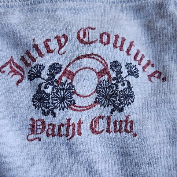 Vintage Juicy Couture Heather Gray Cotton Fleece Pants Size Petite - Picture 2 of 6